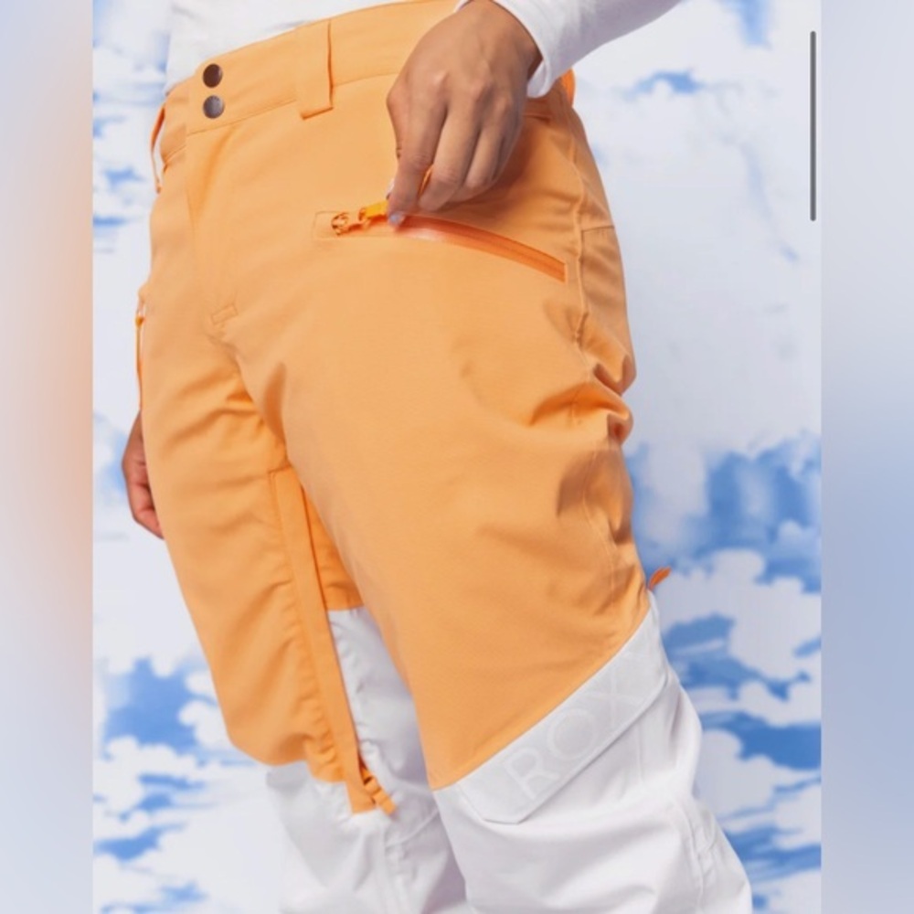 ROXY Women's Chloe Kim Woodrose Snow Pants‎ size large brand new - Picture 10 of 16